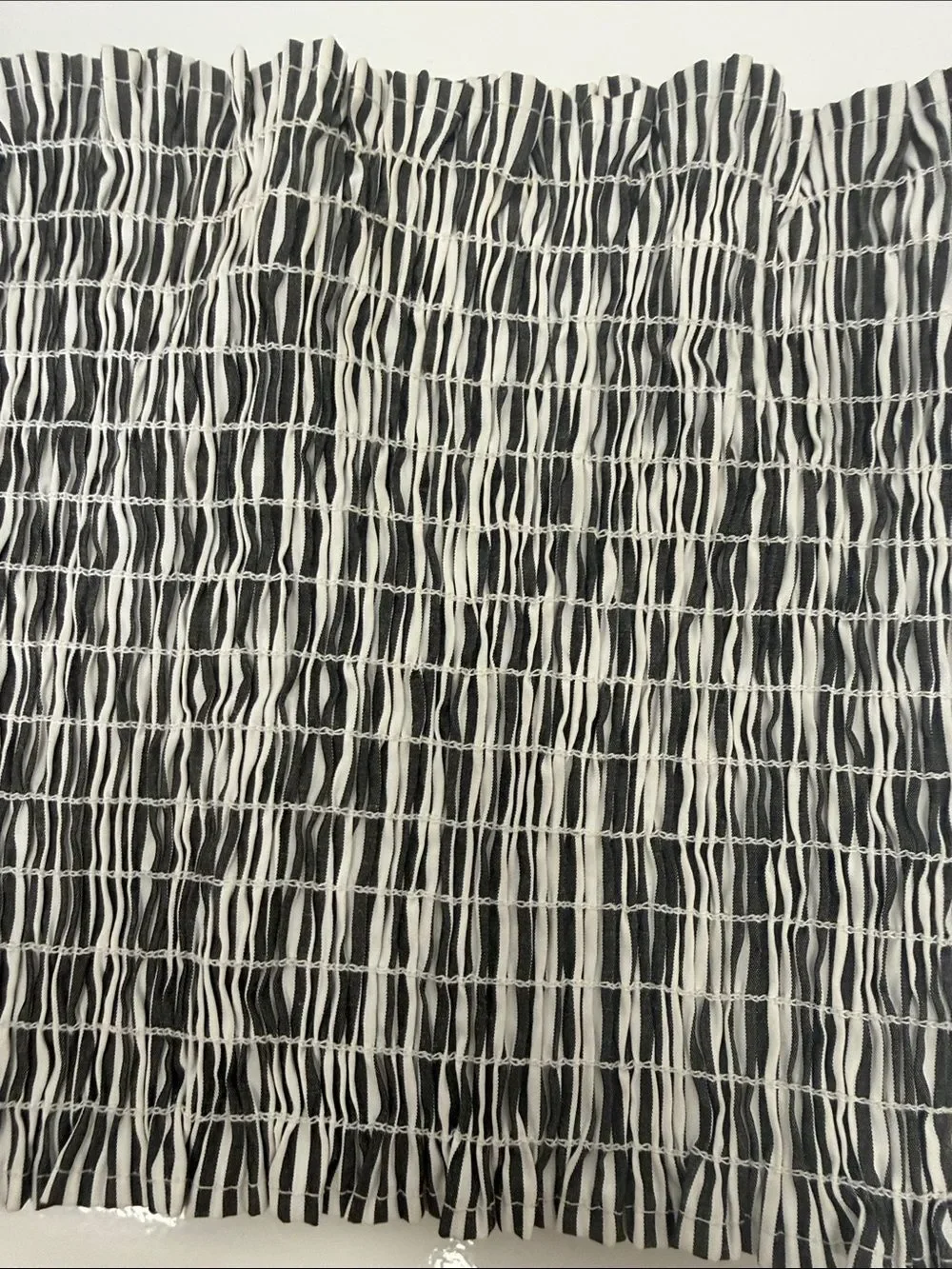 Black and White Smocked Tube Top CARMAR - One Size - BRAND NEW - Crop Top